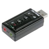 Звуковая карта C-Media CM108 USB TRUA71 2.0 channel out 44-48KHz volume control (7.1 virtual channel)