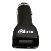 FM трансмиттер Ritmix FMT-A740 черный SD USB PDU