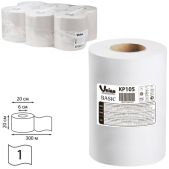 Полотенца бумажные Veiro KP105 (C1) Basic с центральной вытяжкой, белые, (диспенсер 601827) 300м, комплект 6шт