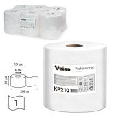 Полотенца бумажные Veiro КР210 (C2) Comfort, с центральной вытяжкой, белые, (диспенсер 601827) 200м, комплект 6шт