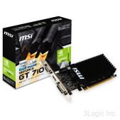 Видеокарта 2048Mb GeForce GT 710 MSI GT 710 2GD3H LP 64bit DDR3 954/1600 DVIx1/HDMIx1/CRTx1/HDCP PCI-E Ret