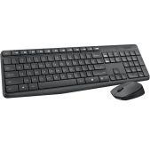 Комплект беспроводной (клавиатура + мышь) Logitech 920-007948 Desktop MK235 серый