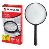 Лупа Brauberg 451802 диаметр 100 мм, увеличение 3