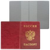 Обложка для паспорта ДПС 2203.В-103 вертикальная ПВХ, цвет бордовый