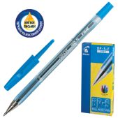 Ручка шариковая Pilot BP-S-F масляная, корпус прозрачный, граненый, толщина письма 0.32мм, синяя