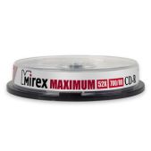 Диск CD-R 700Mb Mirex UL120051A8C 52х, Maximum, Cake Box (10), (10/300)