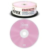 Диск DVD+RW 4.7Gb Mirex 4x, Cake Box (25), (25/300) UL130022A4M 202592
