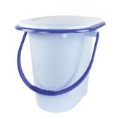 Ведро пластмассовое туалетное 18л Альтернатива М1316 голубое