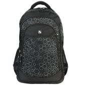 Рюкзак для девочки Brauberg 225289 B-TR1604 для старших классов, студентов, черный, Стихия, 31x16x47cм