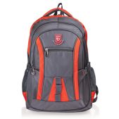 Рюкзак универсальный Brauberg 224448 SW-2, для старших классов, студентов, размер 46x32x19см, ткань, серо-оранжевый