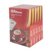 Фильтры для кофеварок Filtero N 4 белые 1х4 (упак. 200шт)