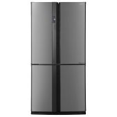 Холодильник Side By Side Sharp SJ-EX98FSL 183x89.2x77.1см, объем камер 394+211, No Frost, морозильная камера снизу, серебристый