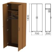 Шкаф для одежды Канц ШК40.9 (ш700xг350xв1830мм), цвет орех