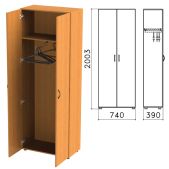 Шкаф для одежды Фея ШФ17.5 (ш740xг390xв2000мм), цвет орех милан