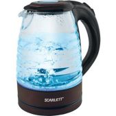 Чайник Scarlett SC-EK27G97 1.7л. 2200Вт черный (корпус: стекло)