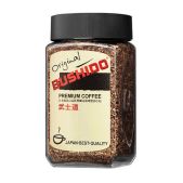 Кофе растворимый Bushido 1004 сублимированный, арабика, стеклянная банка 100г