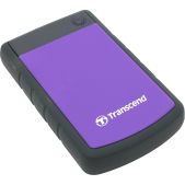Внешний жесткий диск USB 3.0 4Tb Transcend TS4TSJ25H3P StoreJet противоударный, черный/Фиолетовый