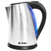 Чайник Delta DL-1033 2.0кВт, 2.0л ЗНЭ, подсветка нержавеющий корпус