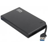 Внешний корпус для HDD AgeStar 3UB2A14 USB 3.0-SATA пластик/алюминий черный
