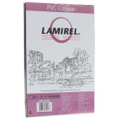 Обложки Fellowes Lamirel LA-78781 Transparent A4, PVC, красные, 150мкм, 100шт