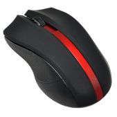 Мышь Oklick 615MW USB беспроводная черная/красная