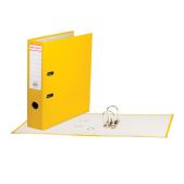 Папка регистратор 75мм Brauberg 226599 с покрытием из полипропилена, прочная, с уголком, желтая