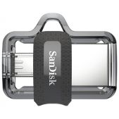 Устройство USB 3.0 Flash Drive 32Gb SanDisk SDDD3-032G-G46 Ultra Android Dual Drive OTG черное