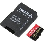 Карта памяти MicroSDHC 32Gb SanDisk SDSQXCG-032G-GN6MA Class 10 UHS-I A1 V30 U3 Extreme Pro (SD адаптер) 100MB/s