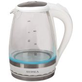 Чайник Supra KES-2003N 10523 1.7л. 2200Вт белый (корпус: стекло)
