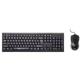 Комплект (клавиатура + мышь) USB Oklick 620M черный