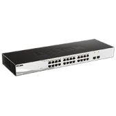 Коммутатор D-Link DGS-1210-26/F Настраиваемый WebSmart с 24 портами 10/100/1000Base-T и 2 портами 1000Base-X SFP