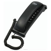 Телефон Ritmix RT-007 световая индикация звонка, мелодия удержания, черный, 15118345