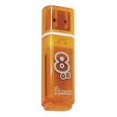 Устройство USB 2.0 Flash Drive 8Gb SmartbUY SB8GBGS-Or Glossy оранжевое