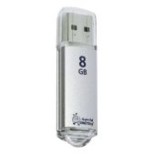 Устройство USB 2.0 Flash Drive 8Gb SmartbUY SB8GBVC-S V-Cut серебристое