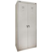 Шкаф металлический хозяйственный Надежда ШМ-У 22-800, двухсекционный (в1850xш800xг500мм;38кг), разборный