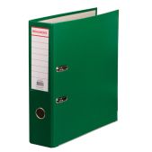 Папка регистратор 80мм Brauberg 227193 с покрытием из ПВХ, с уголком, зеленая