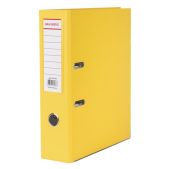 Папка-регистратор 80мм Brauberg 227194 с покрытием из ПВХ, с уголком, желтая