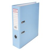 Папка-регистратор 80мм Brauberg 227197 с покрытием из ПВХ, с уголком, голубая