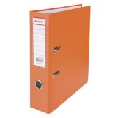 Папка-регистратор 80мм Brauberg 227199 с покрытием из ПВХ, с уголком, оранжевая