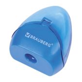 Точилка Brauberg 226937 Bell с контейнером, пластиковая, конусообразная, цвет корпуса ассорти