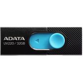 Устройство USB 2.0 Flash Drive 32Gb ADATA AUV220-32G-RBKBL черное/голубой