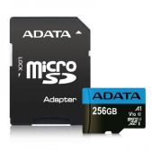 Карта памяти MicroSDXC 256Gb ADATA AUSDX256GUICL10A1-RA1 Class 10 UHS-I A1 100/25 MB/s (SD адаптер)