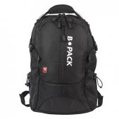 Рюкзак универсальная B-Pack S-02 226948 с отделением для ноутбука, усиленная ручка, черный, 47х31х16см