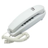 Телефон Ritmix RT-005 Белый функция повтора набора номера, выбора уровня гром-ти звонка Hi-Low
