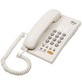 Телефон Ritmix RT-330 белый 3 однокнопочных набора номера в памяти, пауза, сброс, повтор номера