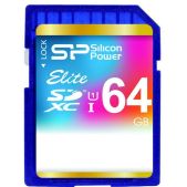 Карта памяти SDXC 64Gb Silicon Power SP064GBSDXAU1V10 Elite Class 10 UHS-I