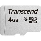 Карта памяти MicroSDHC 4Gb Transcend TS4GUSD300S Class 10 UHS-I U3 V30 A1 R95, W45MB/s without SD adapter
