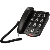 Телефон Ritmix RT-520 черный, Большие кнопки и Крупные цифры, память на 3 экстренных номера