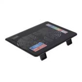 Охлаждающая подставка для ноутбука STM IP23 Black 17.3, 2x(125x125), plastic+metal mesh