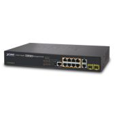 Коммутатор Planet GS-4210-24P2S IPv4, 24-Port Managed 802.3at POE+ Gigabit Ethernet Switch + 2-Port 100/1000X SFP (300W)